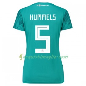 Divisa di Calcio Germania Hummels 5 Donna Trasferta Mondiali 2018